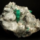 Beryl (variety emerald), Calcite
110x85x85mm, xl=30mm
(Autor: Fiebre Verde)
