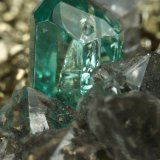 Beryl (variety emerald), Dolomite, Pyrite
68x66x35mm, xls up to 10mm
(Autor: Fiebre Verde)