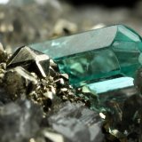 Beryl (variety emerald), Dolomite, Pyrite
68x66x35mm, xls up to 10mm
(Autor: Fiebre Verde)