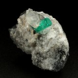 Beryl (variety emerald), Calcite, Dolomite
32x28x22mm, xl=11mm
(Autor: Fiebre Verde)