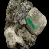 Beryl (variety emerald), Calcite, Pyrite, Quartz
105x65x60mm, xl=24mm
(Autor: Fiebre Verde)
