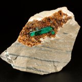 Beryl (variety emerald), Albite (variety cleavelandite), Dolomite, Pyrite
50x67x50mm, main xl=18mm
(Autor: Fiebre Verde)
