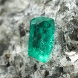 Beryl (variety emerald), Calcite, Pyrite
45x36x29mm, xl=4mm
(Autor: Fiebre Verde)