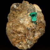 Beryl (variety emerald), Calcite, Dolomite, Pyrite
33x37x40mm, xl=8mm
(Autor: Fiebre Verde)