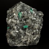 Beryl (variety emerald), Dolomite, Pyrite
88x72x48mm, xls=11 &amp; 9mm
(Autor: Fiebre Verde)