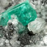 Beryl (variety emerald), Calcite, Pyrite
77x86x68mm, xl=19mm
(Autor: Fiebre Verde)