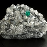 Beryl (variety emerald), Calcite, Dolomite
53x38x34mm, xl=5x4mm
(Autor: Fiebre Verde)
