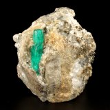 Beryl (variety emerald), Calcite, Pyrite
56x63x43mm, xl=30x7mm
(Autor: Fiebre Verde)