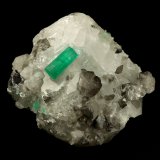 Beryl (variety emerald), Calcite
54x34x50mm, both xls=13mm
(Autor: Fiebre Verde)