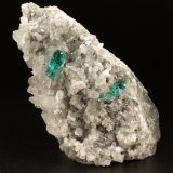 Beryl (variety emerald), Calcite, Dolomite, Pyrite
78x40x34mm, xls=12 &amp; 11mm
(Autor: Fiebre Verde)