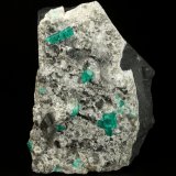 Beryl (variety emerald), Albite (variety cleavelandite), Dolomite, Pyrite
94x73x49mm, main xls=15 &amp; 13mm
(Autor: Fiebre Verde)