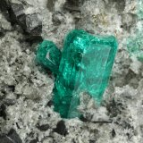 Beryl (variety emerald), Albite (variety cleavelandite), Dolomite, Pyrite
94x73x49mm, main xls=15 &amp; 13mm
(Autor: Fiebre Verde)