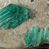 Beryl (variety emerald), Calcite, Dolomite, Pyrite
100x80x50mm, largest aggregate=17x13mm
(Autor: Fiebre Verde)