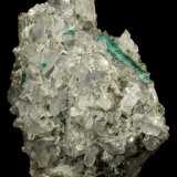 Beryl (variety emerald), Calcite, Pyrite, Dolomite
98x70x38mm, xl=31mm
(Autor: Fiebre Verde)