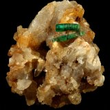 Beryl (variety emerald), Quartz
47x43x46mm - xls=11mm/16mm
(Autor: Fiebre Verde)