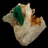 Beryl (variety emerald), Quartz
72x40x68mm, xl=30mm
(Autor: Fiebre Verde)