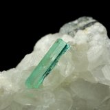 Beryl (variety emerald), Calcite
46x85x20mm, xls=26, 16 &amp; 13mm
(Autor: Fiebre Verde)