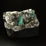 Beryl (variety emerald), Albite (variety cleavelandite), Dolomite, Pyrite
69x71x52mm, xls=20 &amp; 10mm
(Autor: Fiebre Verde)