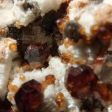 Spessartine, Quartz (variety smoky) and Microcline
close up
(Autor: Firmo Espinar)