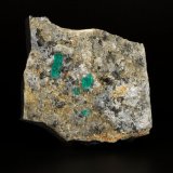 Beryl (variety emerald), Albite (variety cleavelandite), Calcite, Dolomite, Pyrite
72x71x23mm, xl=14mm
(Autor: Fiebre Verde)