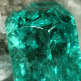 Beryl (variety emerald), Calcite, Pyrite
Detail - xl=9mm
(Autor: Fiebre Verde)