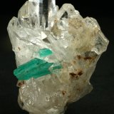 Beryl (variety emerald), Quartz
41x26mm; Intergrown emerald crystals=1cm
(Autor: Fiebre Verde)