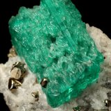 Beryl (variety emerald), Calcite, Pyrite
29x18x39mm, xl=24mm
(Autor: Fiebre Verde)