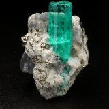 Beryl (variety emerald), Calcite, Dolomite, Pyrite
20x27x20mm, xl=20mm
(Autor: Fiebre Verde)