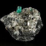 Beryl (variety emerald), Calcite, Dolomite, Pyrite
70x50x55mm, aggregate=10mm
(Autor: Fiebre Verde)
