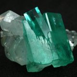 Beryl (variety emerald), Calcite
Main crystal = 13mm
(Autor: Fiebre Verde)