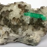 Beryl (variety emerald), Calcite, Quartz
75x60x40mm
(Autor: Fiebre Verde)