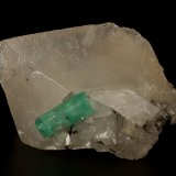 Beryl (variety emerald), Calcite
49x35x19mm, xl=14x5mm
(Autor: Fiebre Verde)