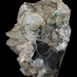 Beryl (variety emerald), Calcite, Dolomite, Pyrite
113x98x85mm, main xl=15mm
(Autor: Fiebre Verde)