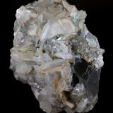 Beryl (variety emerald), Calcite, Dolomite, Pyrite
113x98x85mm, main xl=15mm
(Autor: Fiebre Verde)