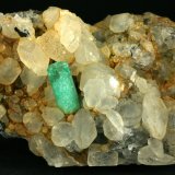 Beryl (variety emerald), Calcite
90x55x39mm
(Autor: Fiebre Verde)