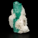 Beryl (variety emerald), Albite (variety cleavelandite)
27x37x23mm, xl=37mm
(Autor: Fiebre Verde)