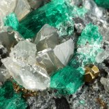 Beryl (variety emerald), Calcite, Dolomite, Pyrite
98x83x35mm, longest xl=20mm
(Autor: Fiebre Verde)