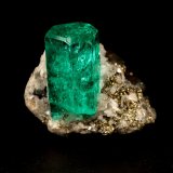 Beryl (variety emerald), Calcite, Pyrite
xl=12x6mm
(Autor: Fiebre Verde)