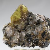 Titanite, Riebeckite
97mm x 60mm x 62mm
(Autor: Don Lum)