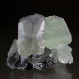 Fluorite, Calcite (twinned)
70mm x 58mm x 44mm
(Autor: Don Lum)