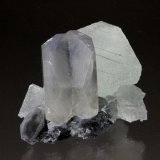 Fluorite, Calcite (twinned)
70mm x 58mm x 44mm
(Autor: Don Lum)