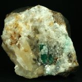 Beryl (variety emerald), Calcite, Quartz
80x90x35mm
(Autor: Fiebre Verde)