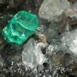 Beryl (variety emerald), Calcite, Dolomite, Pyrite, Quartz
66x49x24mm, main xl=6x4mm
(Autor: Fiebre Verde)