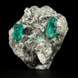 Beryl (variety emerald), Albite (variety cleavelandite), Dolomite, Pyrite
52x54x30mm, xls=18 &amp; 16mm
(Autor: Fiebre Verde)
