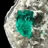 Beryl (variety emerald), Albite (variety cleavelandite), Dolomite, Pyrite
52x54x30mm, xls=18 &amp; 16mm
(Autor: Fiebre Verde)