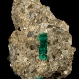 Beryl (variety emerald), Dolomite, Pyrite
30x29x41mm, main xl=10mm
(Autor: Fiebre Verde)