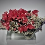 Rhodochrosite, Quartz, Fluorite, Tetrahedrite, Pyrite, Hubnerite
132 mm x 78 mm
(Autor: Don Lum)