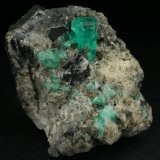 Beryl (variety emerald), Calcite
35x40x55mm
(Autor: Fiebre Verde)