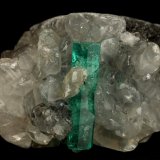 Beryl (variety emerald), Calcite
31x21x20mm, xl=16x4mm
(Autor: Fiebre Verde)