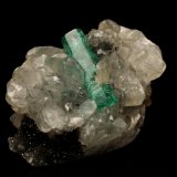 Beryl (variety emerald), Calcite
31x21x20mm, xl=16x4mm
(Autor: Fiebre Verde)